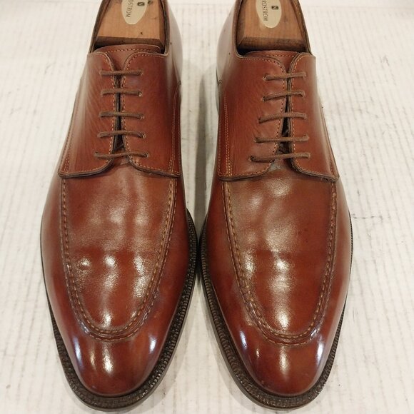SANTONI men\'s size 8.5 D brown Derby. main image 5